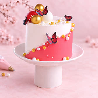 Butterfly Blossom Celebration Cake