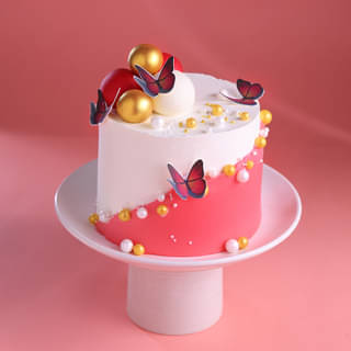 Butterfly Blossom Celebration Cake