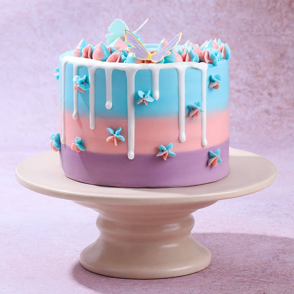 Butterfly Drip Cake