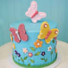 Butterfly Floral Fondant Cake