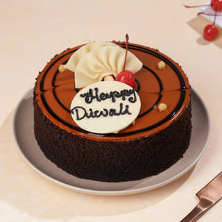 Butterscotch Crunch Diwali Cake