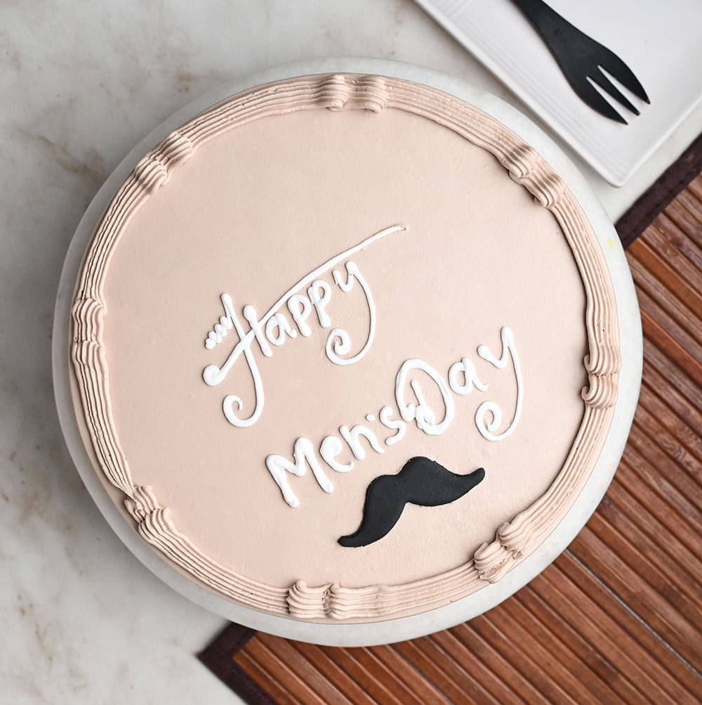 Top View of Happy Mens Day Cakes