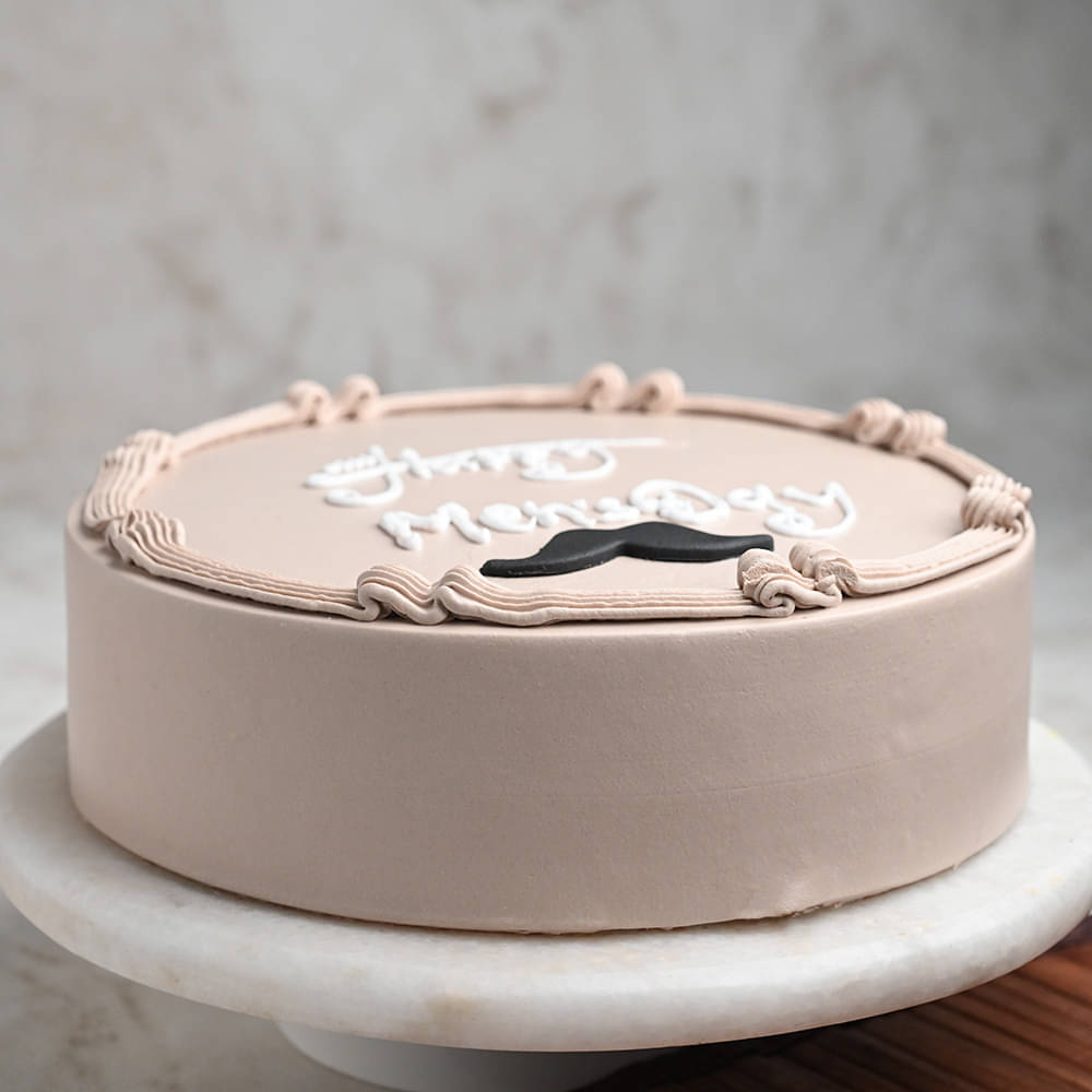 Side View of Happy Mens Day Cakes