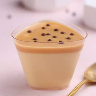 Top View of Candied Caramel Mousse