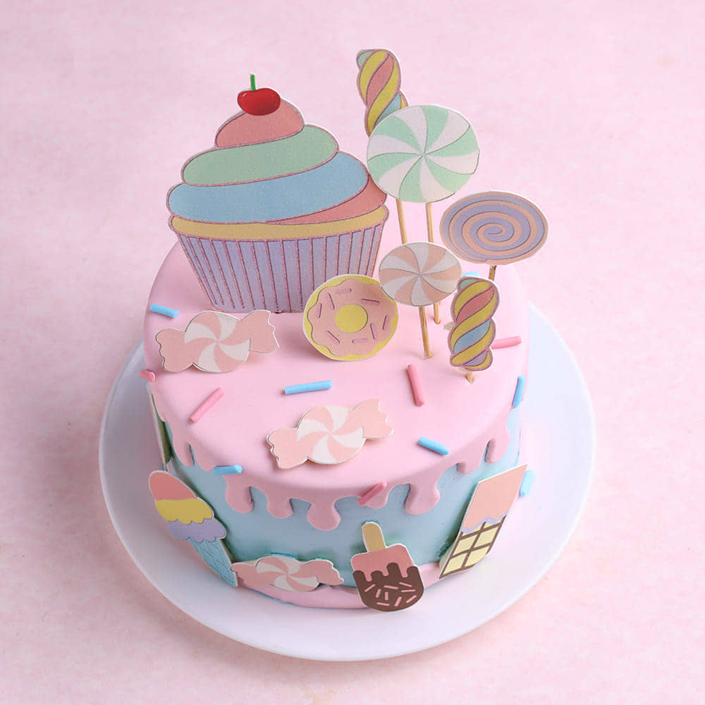 Candy Wonderland Drip Cake