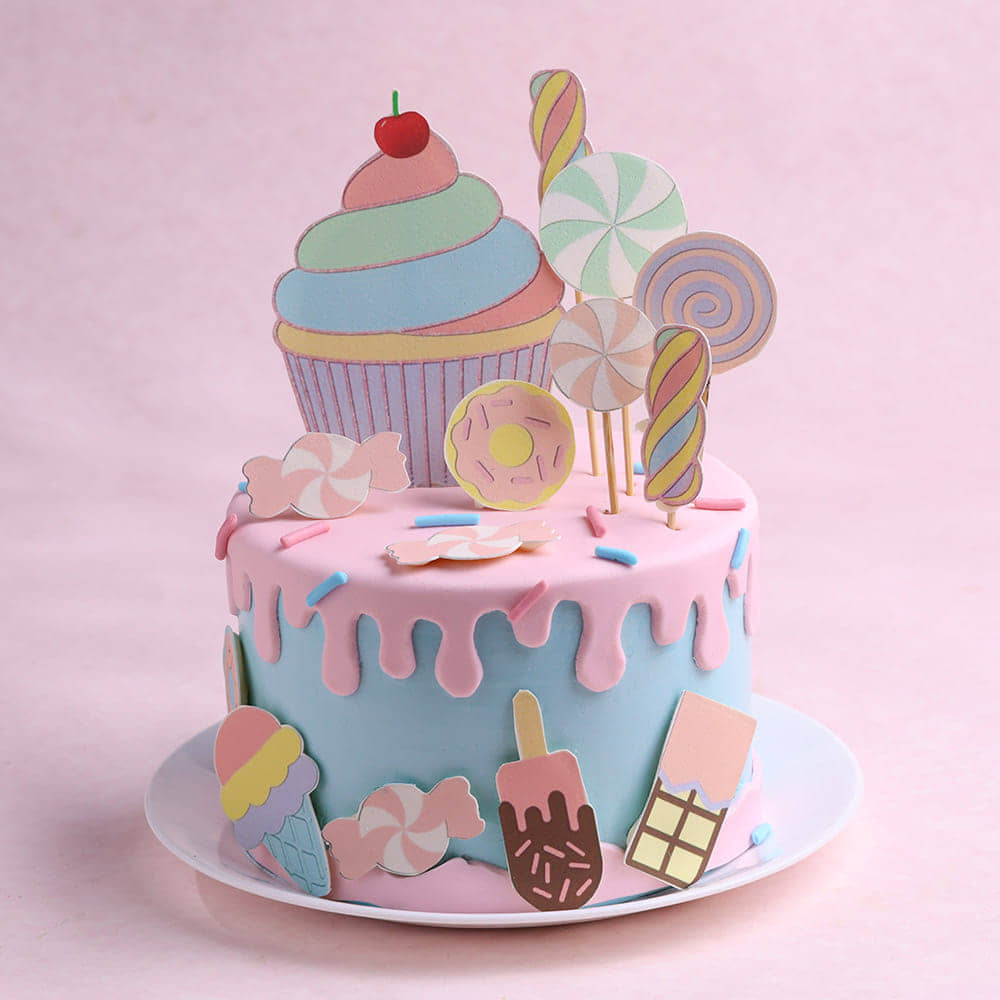Candy Wonderland Drip Cake