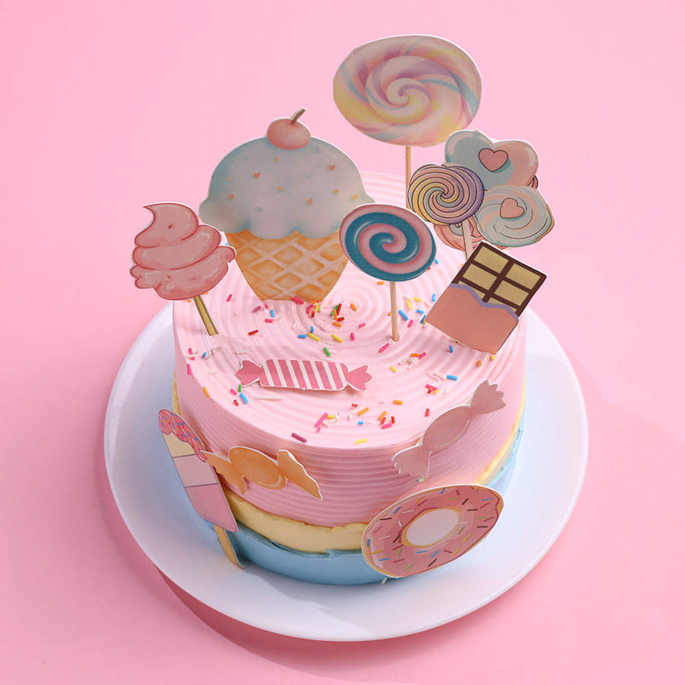 Candy Wonderland Ombre Cake