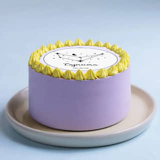 Front Angled View of Capricorn Sun Sign Bento Cake Front Angled View of Capricorn Sun Sign Bento Cake