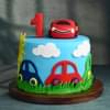 Car Theme Fondant Cake