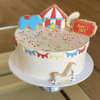 Carnival Theme White Cream Cake