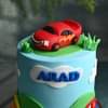 Cartoon Travel Car Fondant Cake