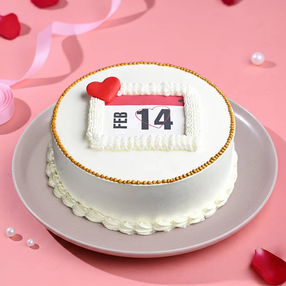 Celebrating Love Cake Valentine Cream Cake