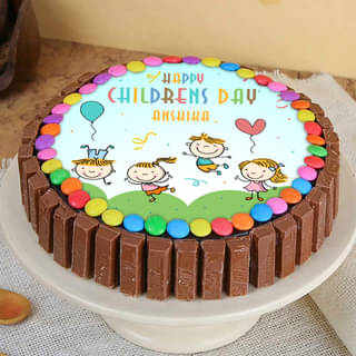 Childrens Day Cute Delicious Photo Cake