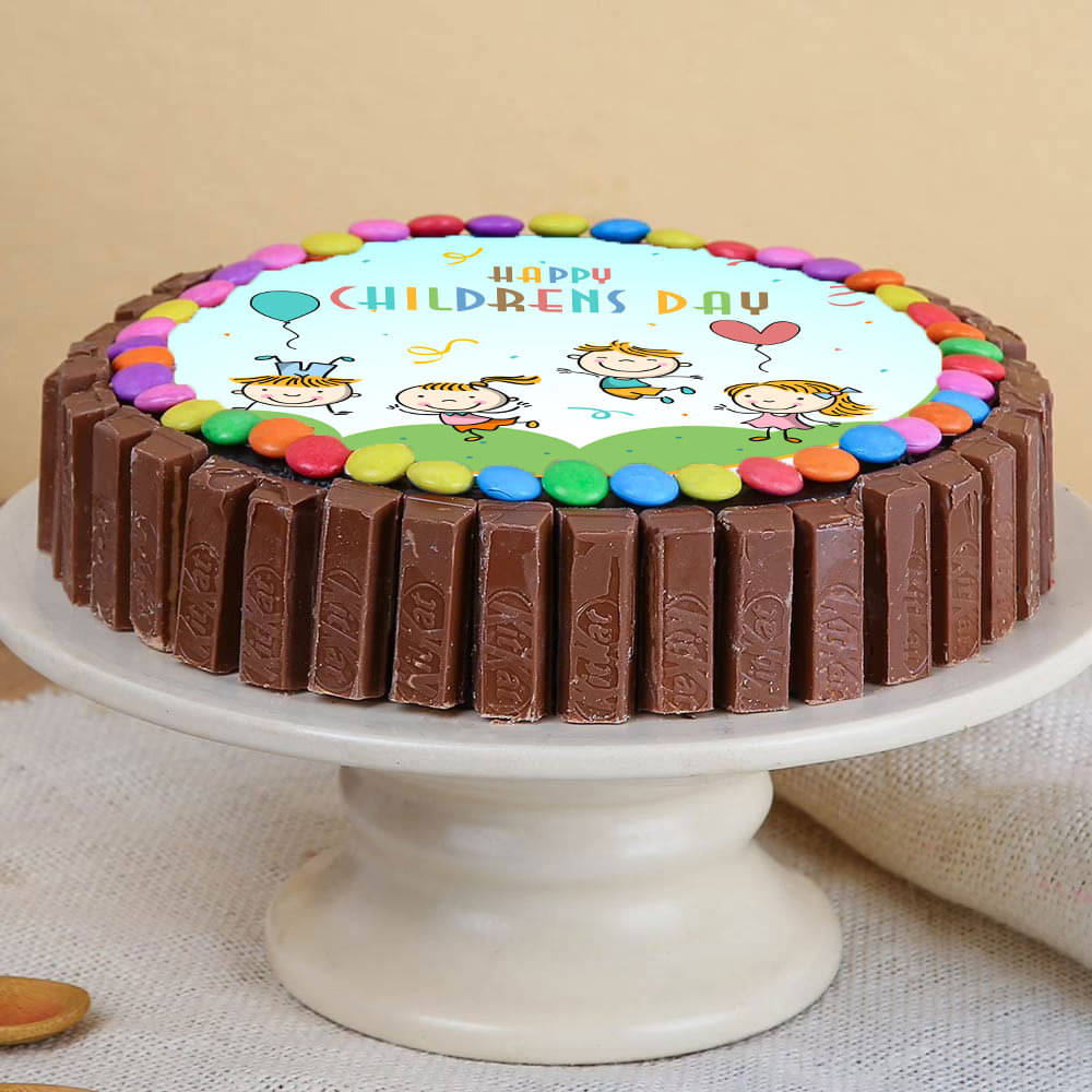 Childrens Day Cute Delicious Photo Cake