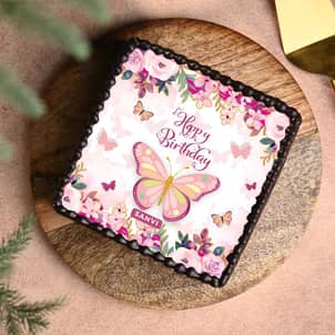 Purple Butterfly Cake For Birthday Purple Butterfly Cake For Birthday