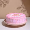 Side View of Cheerful Barbie Theme Cake