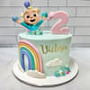 Order Cheerful Cocomelon Rainbow Fondant Cake 