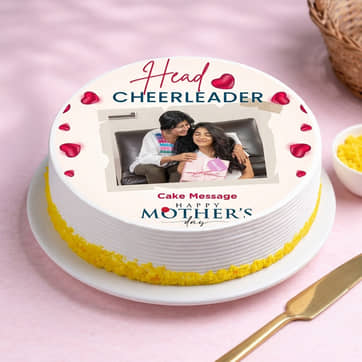 Mom Photo Cake - Celebrating with Love and Joy