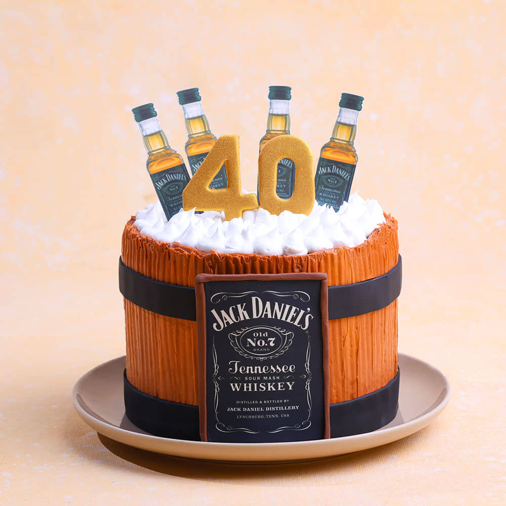 Cheers To Forty Beer Cake