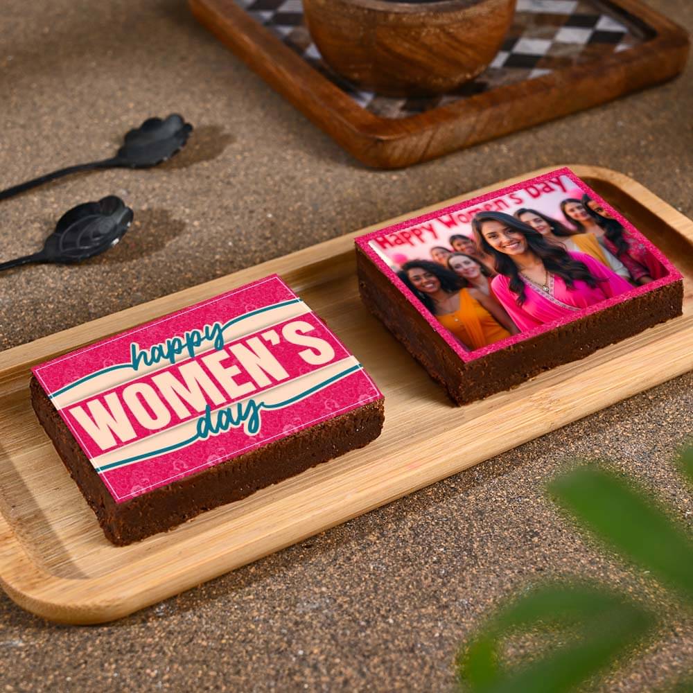 Womens Day Photo Walnut Brownie Duo