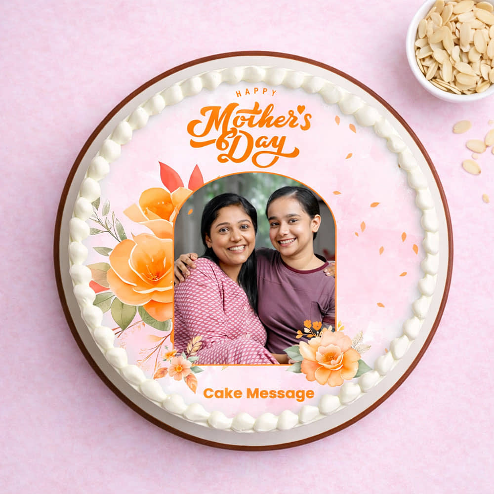 Top View: Personalised Mothers Day Cake