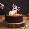 Cherry Butterscotch Cake With Love Topper