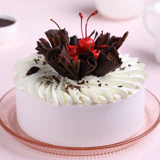 Top View of Cherry Kissed Black Forest Cake Top View of Cherry Kissed Black Forest Cake