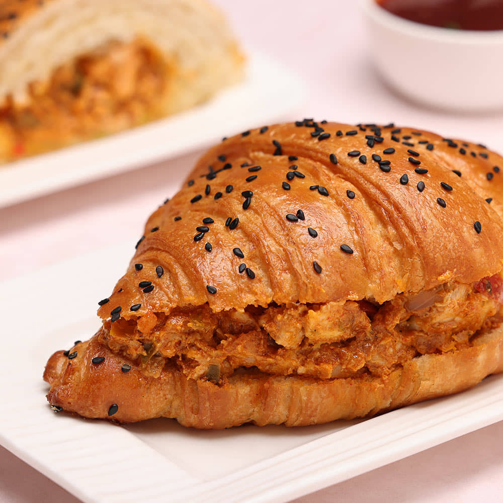 Chicken Tikka Masala Croissant Sandwich