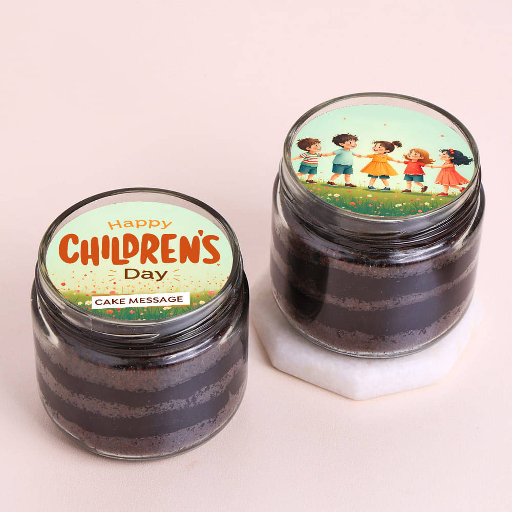 Childrens Day Chocolate Jar Cakes Duo Childrens Day Chocolate Jar Cakes Duo