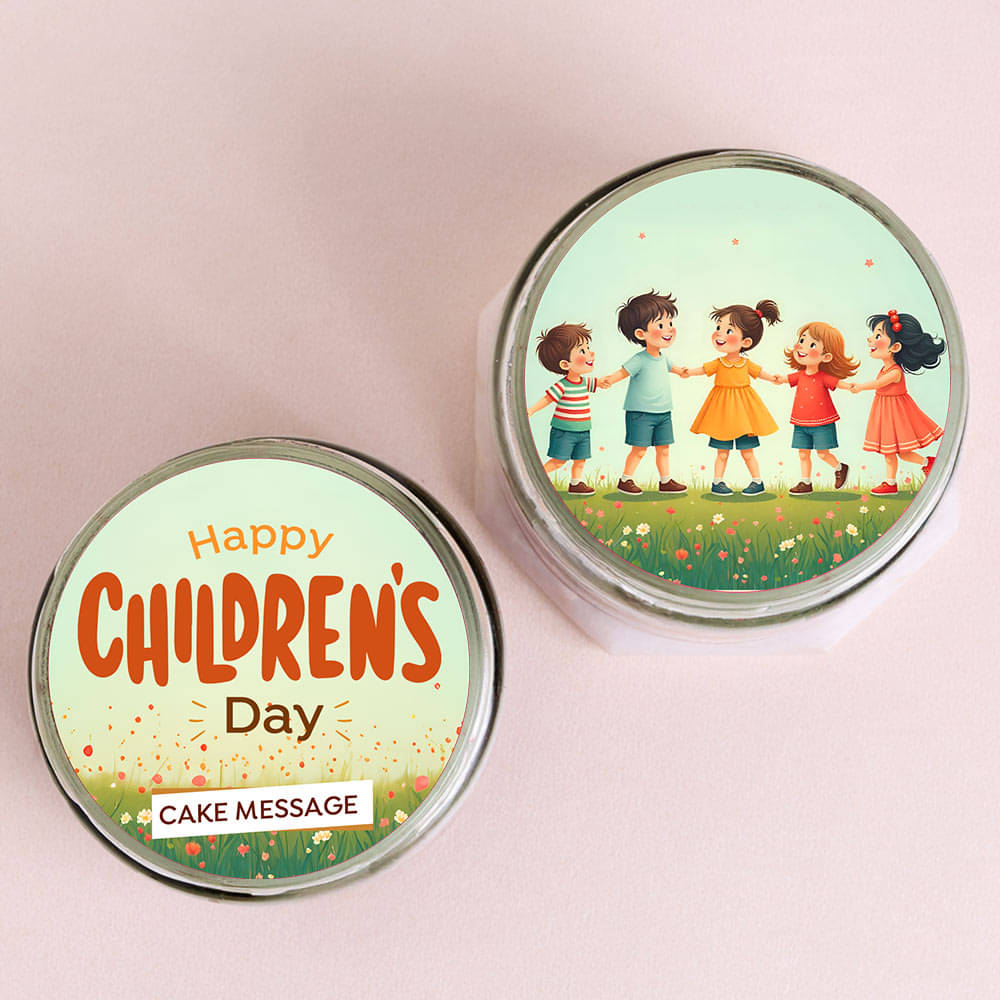 Childrens Day Chocolate Jar Cakes Duo