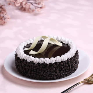 Side View of Choco Chip Cake