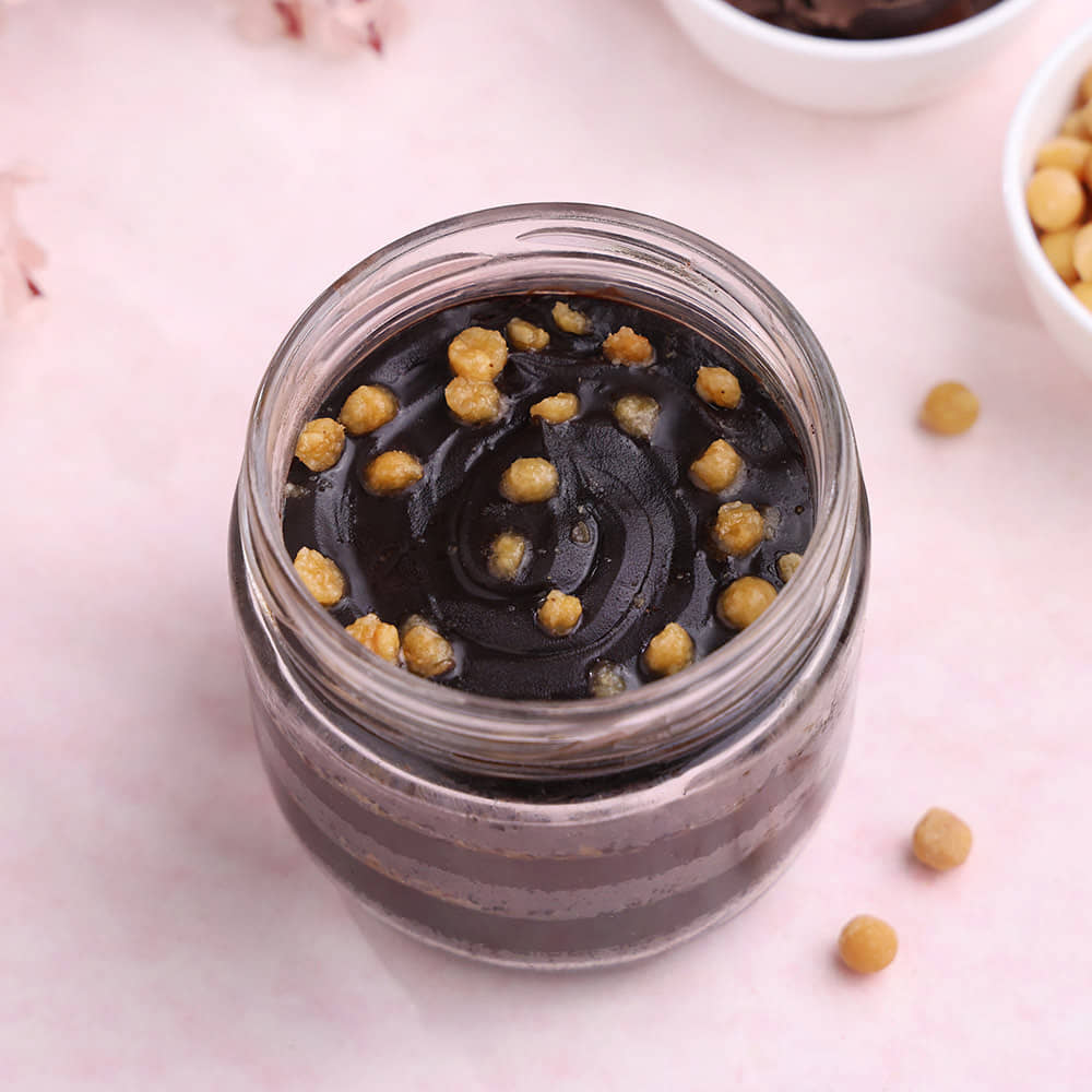 Side View of Choco Crunch Jar