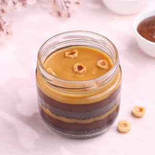 Hazelnutty Chocolate Jar Cake Hazelnutty Chocolate Jar Cake