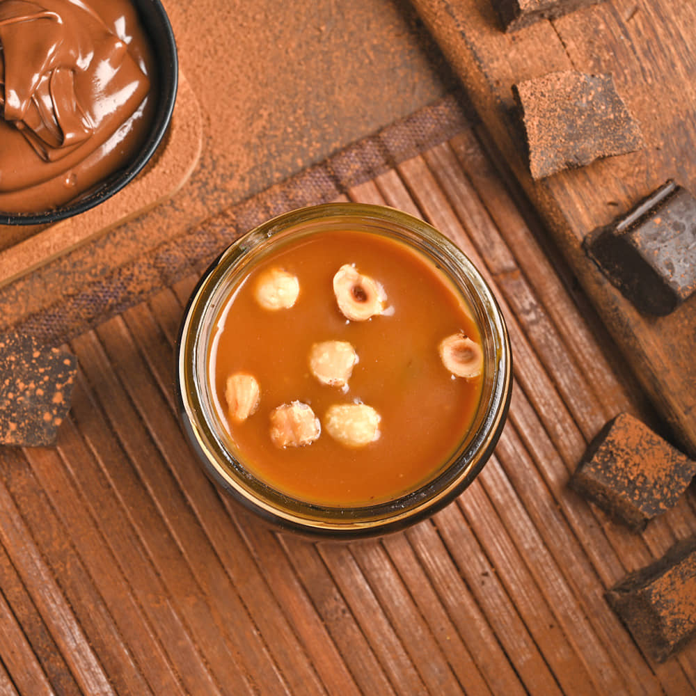 Hazelnutty Chocolate Jar Cake