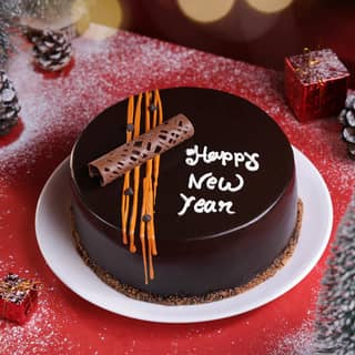 Choco Loaded Cake For New Year 
