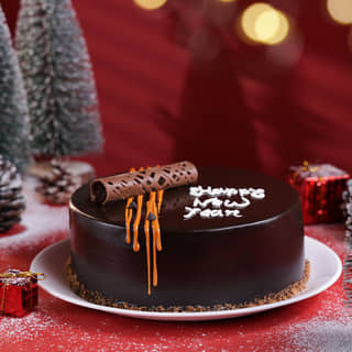 Choco Loaded Cake For New Year 