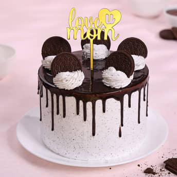 Choco Oreo Love You Mom Cake