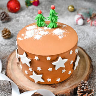Choco Star Christmas Cake