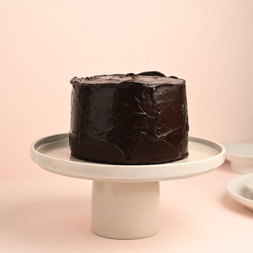 Abstract Chocolate Truffle Cake