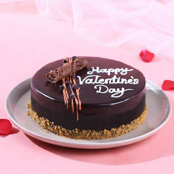 Choco Truffle Glazed Valentine Cake Choco Truffle Glazed Valentine Cake