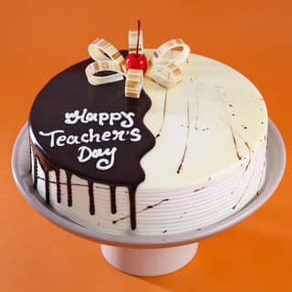 Choco Vanilla Teachers Day Cake Choco Vanilla Teachers Day Cake