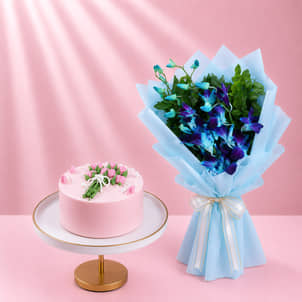 Chocolate Bento Bouquet Cake With Orchids Bouquet Chocolate Bento Bouquet Cake With Orchids Bouquet
