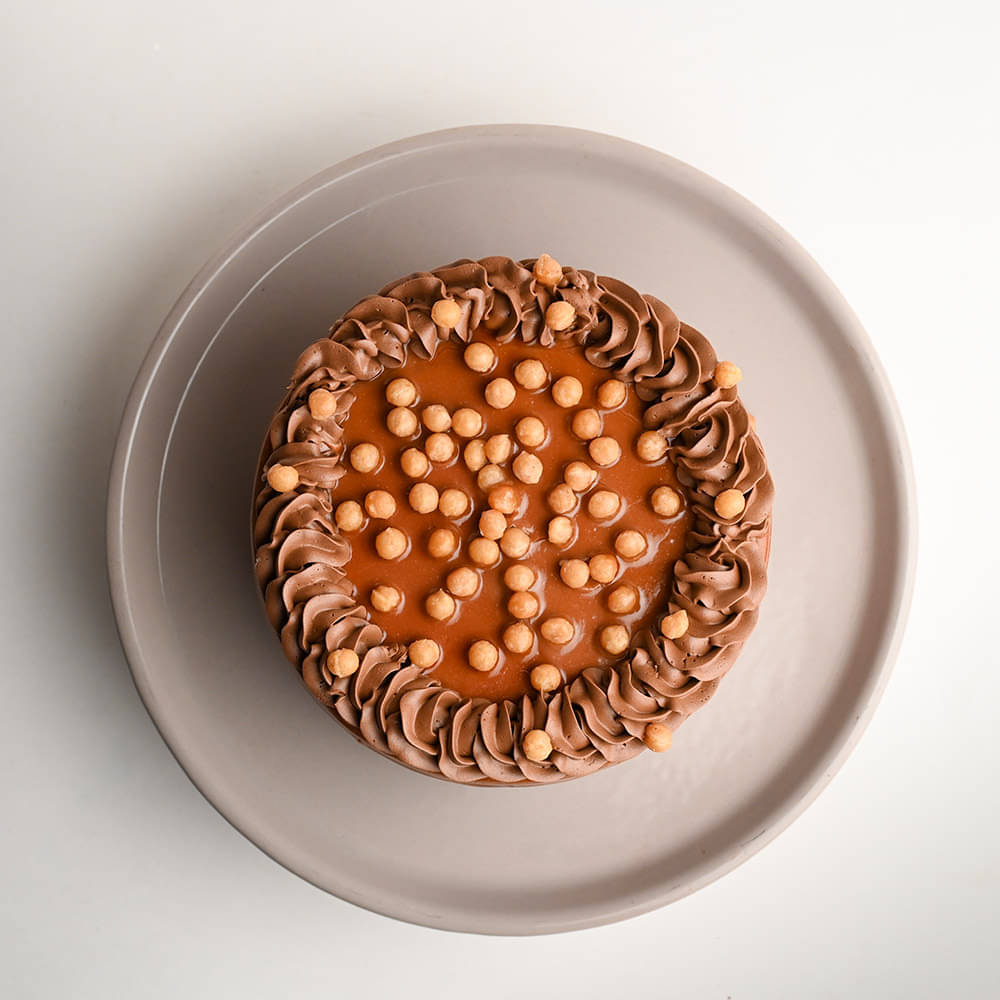 Chocolate Butterscotch Crunch Cake