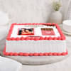 Front View Chocolate Couple Photo Cake