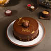 Order Chocolate Ferrero Rocher Cake With Floral Rakhi Online