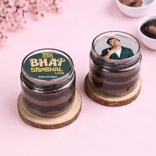 Chocolate Jar Cake Duo For Bro