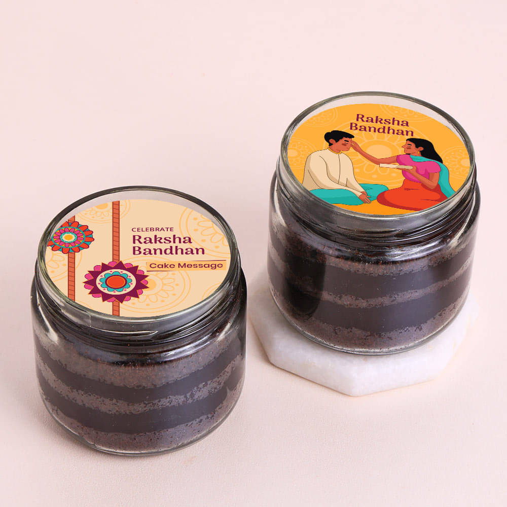 Embellished Chocolate Jar Cakes