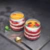 Vibrant Rakhis With Red Velvet Jar Cakes