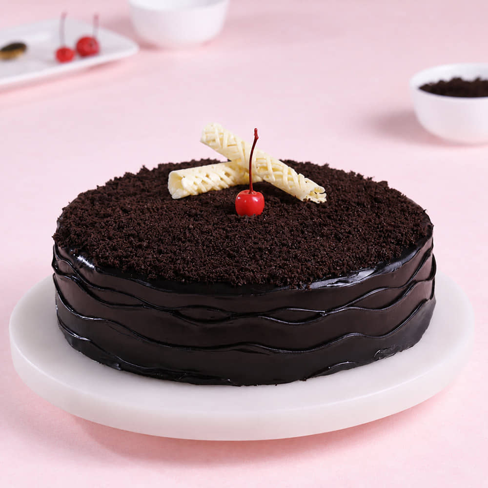 Chocolate Mud Cake Top View of Choco-Thrill Chocolate Mud Cake