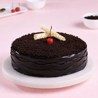 Top View of Choco-Thrill Chocolate Mud Cake Top View of Choco-Thrill Chocolate Mud Cake